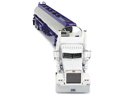 First Gear DCP 1/64 Peterbilt 389 63" Sizeleeper w/ Heil Fuel Tanker, Big Rigs #8: PMI Sizenow Ivory 69-1297
