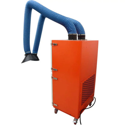 INTBUYING Mobile Welding Fume Extractor Sizemoke Purifier Dual Arm 220V