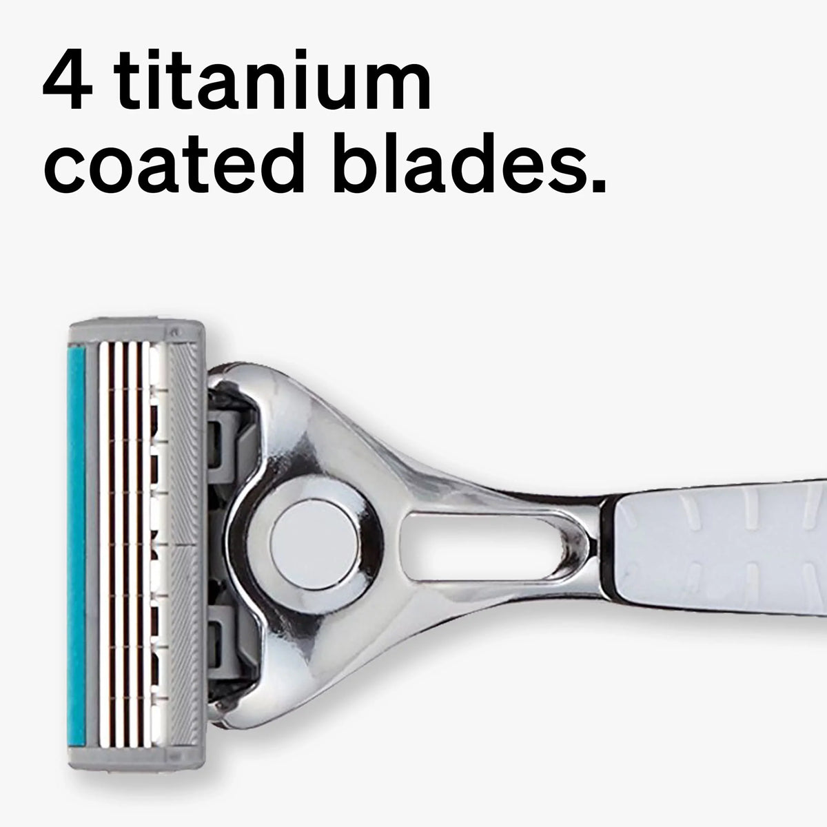 Sizechick Quattro Titanium Razor With 16 Refill Blades (Packaging May Vary)
