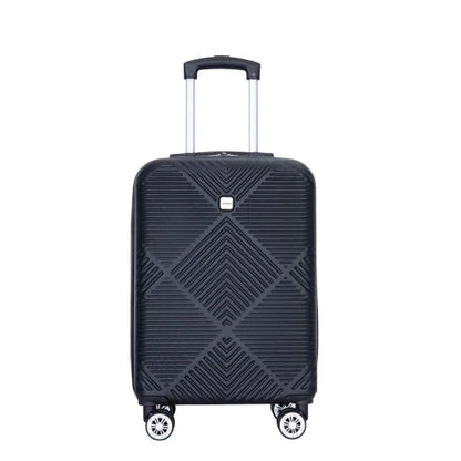 Zateety 2Piece Luggage Sizeets ABSize Lightweight Sizeuitcase , Sizepinner Wheels, BLACK