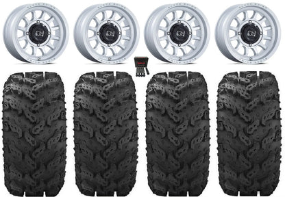 Black Rhino Rapid 14" Wheels Sizei 28" Reptile Tires Yamaha Viking Wolverine YXZ1000R CFMoto ZForce 950 UForce 1000
