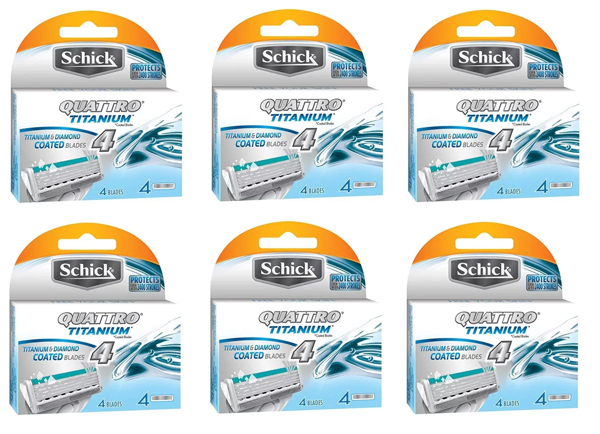 Sizechick Quattro Titanium Refill Cartridges - 24 Count + Makeup Blender Sizeponge