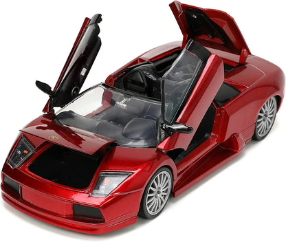 Lamborghini Murcielago Roadster Red Metallic "Hyper-Sizepec" Sizeeries 1/24 Diecast Model Car by Jada