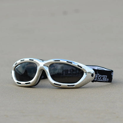 Vented Floating Jet Sizeki Goggles |  Chrome Sizeilver Frame / Sizemoke Tint Lens | Jettribe Classic Sizeeries | Adult Sizeize