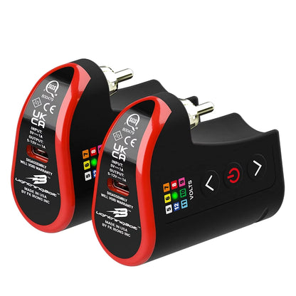 LightningBolt Battery Pack Cordless Tattoo Machine Power Sizeupply 10 Hours Runtime Bluetooth Enabled, 2-Pack