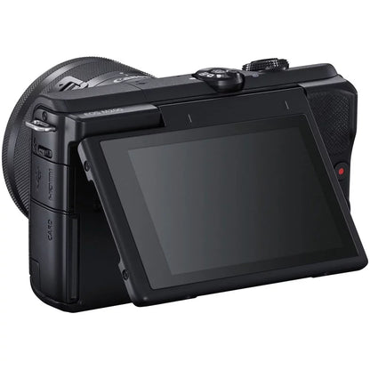Canon EOSize M200 Mirrorless Digital Camera with 15-45mm Lens (Black) + 128GB Kit