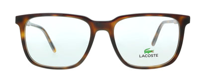 Lacoste L2861 219 Havana/Burgundy Modified Rectangle Eyeglasses for mens