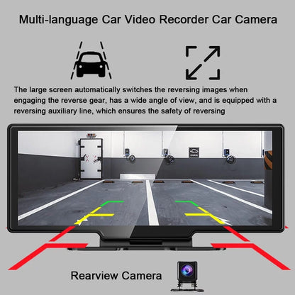 Ametoys Multi-language Car Video Recorder Car Auto 10.26in Car Rearview Mobilephone APP Control Car Multi- AUX Car Console