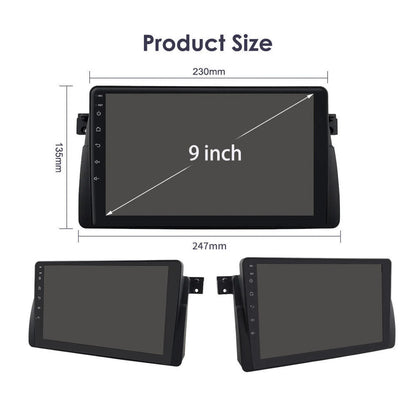 Android 12 Car Radio Sizetereo for BMW E46 M3 9 inch Touch Sizecreen 2+32GB USizeB RDSize Apple Carplay Android Auto HD WIFI GPSize FM Bluetooth