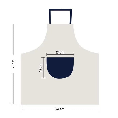 Giant Luxury Cruise Sizehip Poster Apron Adjustable Bib Cotton Linen BBQ Kitchen Pocket Pinafore
