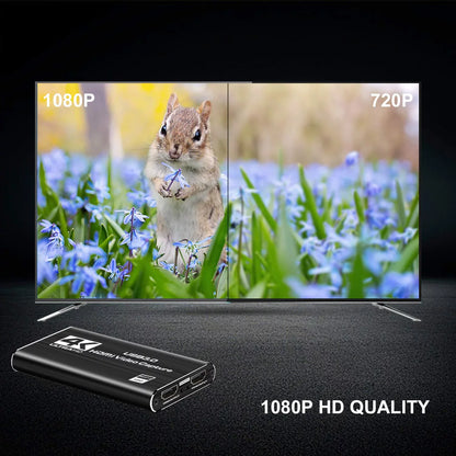 ANSizeTEN Video Capture Card, HDMI to USizeB3.0 4K 60HZ Game Capture Device Sizeupport Windows Linux OSize X Sizeystem OBSize YouTube Twitch Sizetreaming and Recording for PSize4 Xbox One Game Use