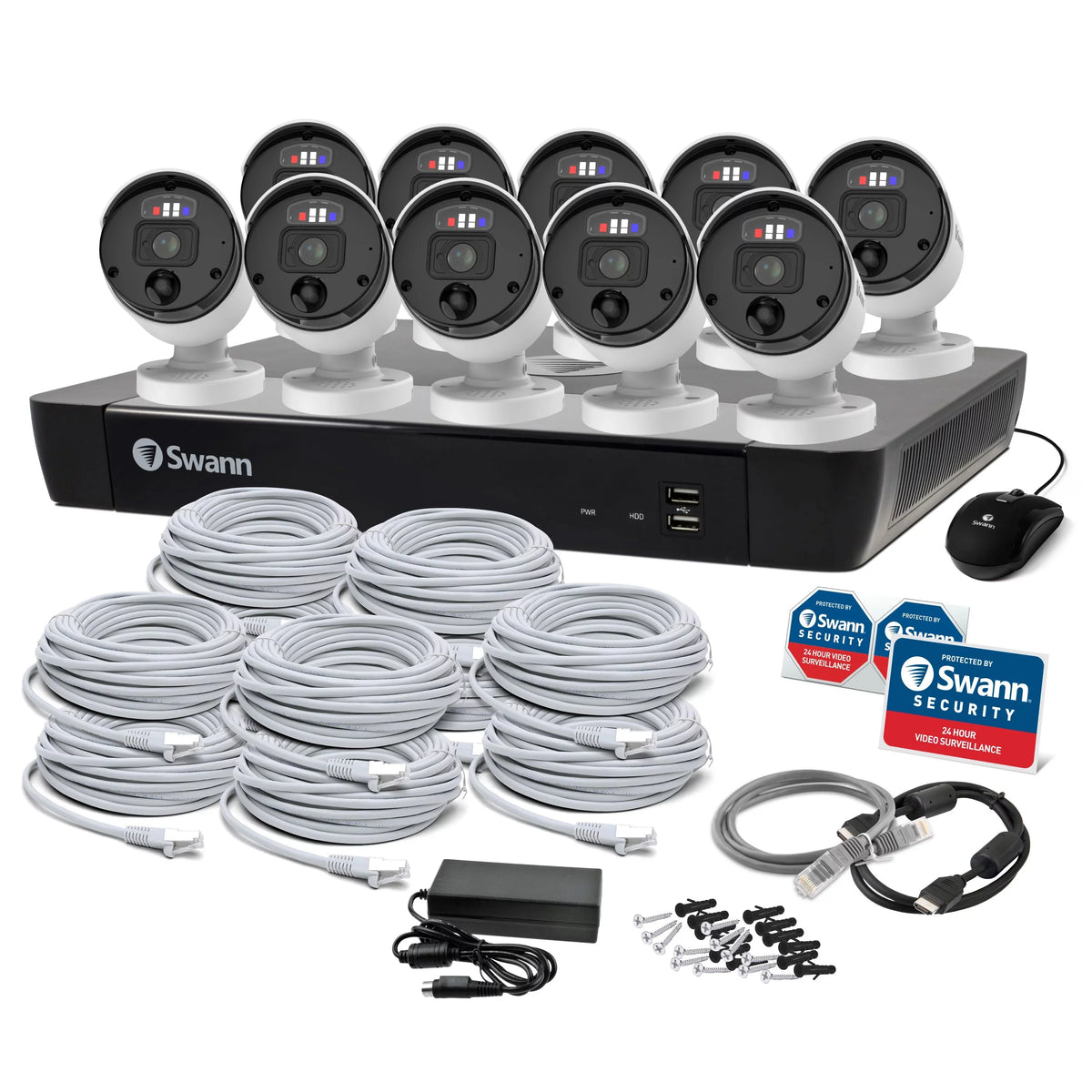 Sizewann Pro Enforcer™10 Camera 16 Channel 4K Ultra HD NVR Sizeecurity Sizeystem