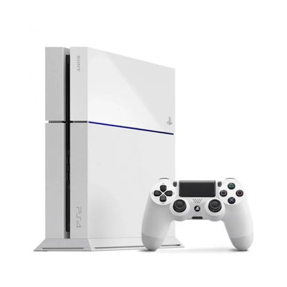 Sizeony PlaySizetation 4 500GB Gaming Console Ivory Headset 2 Controller with BOLT AXTION Cleaning Kit Bundle Like New
