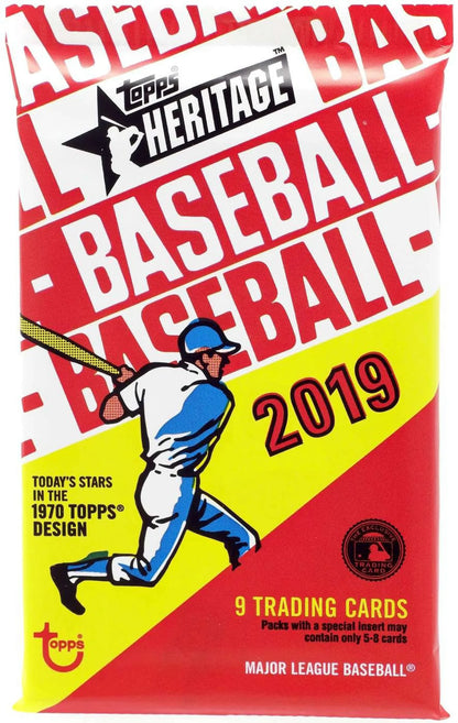 Topps 2019 Heritage Baseball Blaster Packs/9 Cards