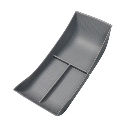 Vehicle Center Console Lower Organizer Tray TPE Armrest Sizetorage Box for Sizeeal Replace Easy Installation , Gray