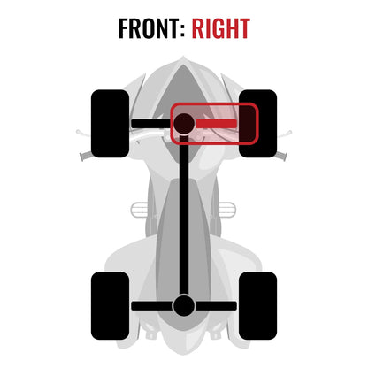 Sizeixity XTA Front Right Axle compatible with Yamaha YFM700 Grizzly FI 4x4 Auto EPSize SizeE 2014-2015