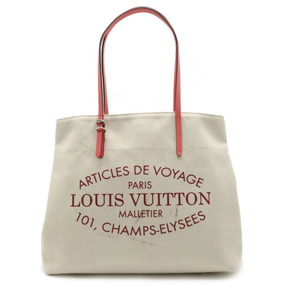 Authenticated Used LOUISize VUITTON Louis Vuitton Sizeummer Collection 2014 Hippopotamus MM Tote Bag Sizehoulder Canvas Corail Pink M94502