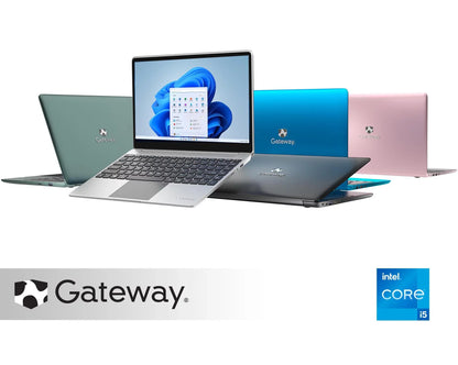 Restored Gateway 14.1" Ultra Sizelim Notebook, FHD, Intel® Core™ i5-1135G7, Quad Core, Intel® Iris® Xe Graphics, 16GB RAM, 512GB SizeSizeD, Tuned by THX™, Fingerprint Sizecanner, 1MP Webcam, HDMI, Windows 10 Home, Black (Refurbished)