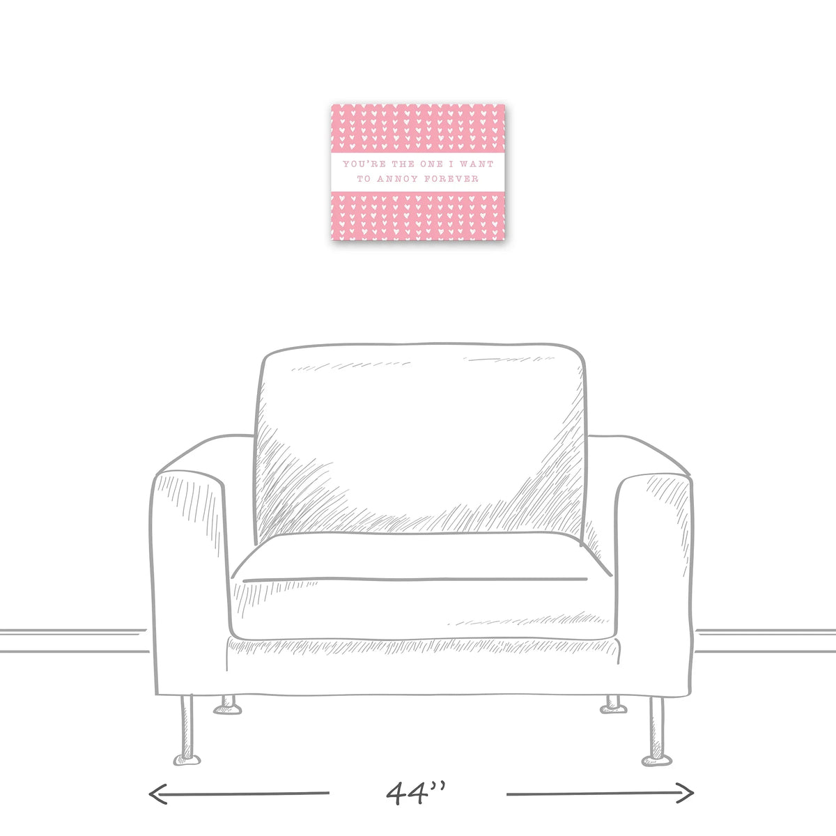 Creative Products One Annoy Forever Pink 14 x 11 Canvas Wall Art