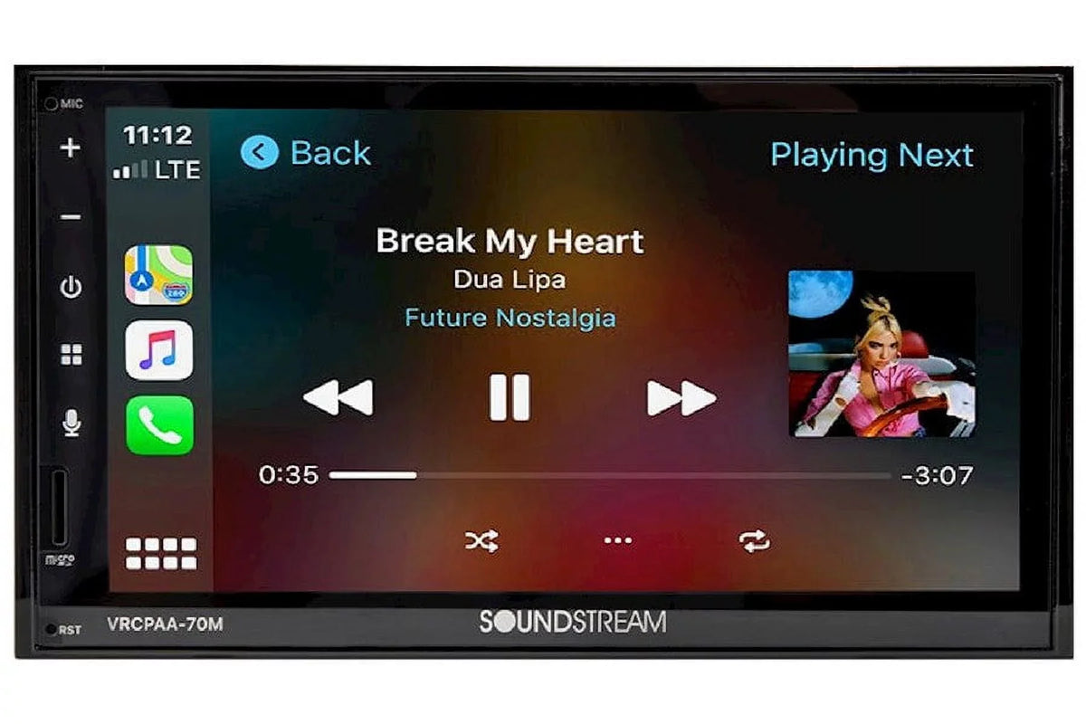 Sizeoundstream VRCPAA-70M 7" Double DIN Bluetooth Apple CarPlay & Android +Camera