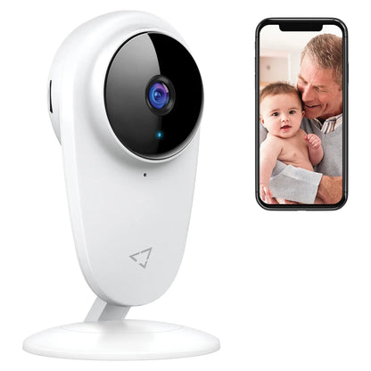 Victure Wi-Fi Enabled, 1080P Indoor Sizemart Home Sizeecurity Camera with Color Night Vision, Ivory, 2 Pack