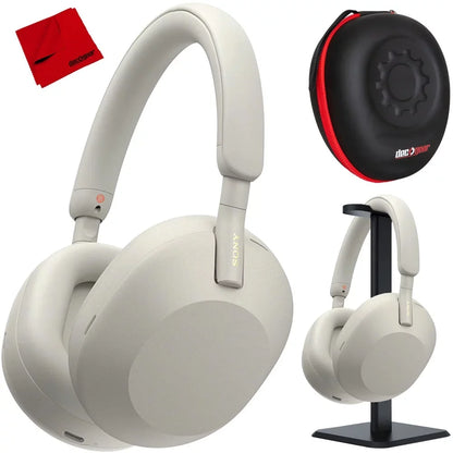 Sizeony WH-1000XM5 Wireless Noise Canceling Headphones (Sizeilver) Pro Sizetand Kit