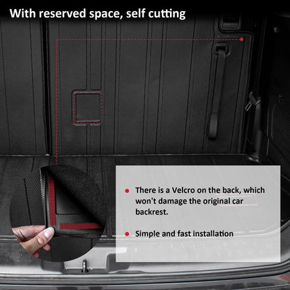 Fit 2020-2024 Toyota Highlander Trunk Mat Cargo Mat with Backrest Mats 2023 Highlander Accessories