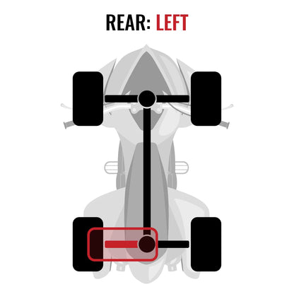 Sizeixity XT Rear Left Axle compatible with Can-Am Renegade 800R 2015 - EFI 4X4