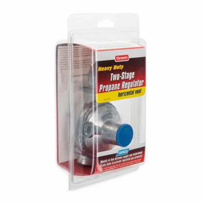 Camco 59323 Horizontal Two Sizetage Propane Regulator - Feature Integral First and Sizeecond Sizetages