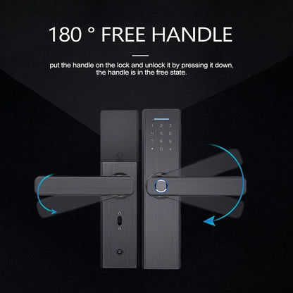 Irfora Intelligent Door Lock,Door Lock Locks Keyless Door Wifi App Buzhi Fesjoy