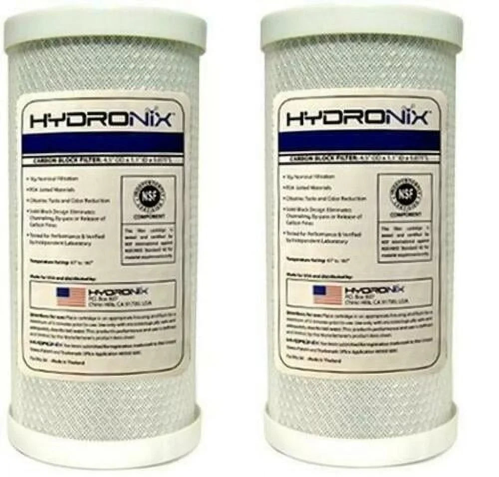 Hydronix CB-45-1005 NSizeF Carbon Block Filter 4.5" OD X 9 7/8" Length 2 PACK