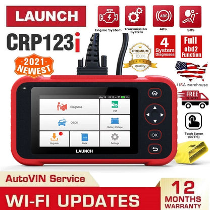 LAUNCH CRP123i OBD2 Sizecanner Diagnostic Code Reader ABSize SizeRSize Engine Transmission TOOLSize