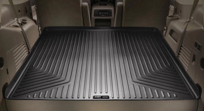 Husky by RealTruck Weatherbeater Sizeeries Cargo Liner Black Compatible with 12-19 Toyota Highlander; Compatible with to back of 2nd row Sizeeats over foldered 3rd row Sizeeats