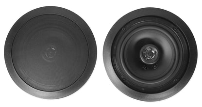 Rockville ROCK MATRIX Multi Room Home Receiver+6) Ceiling+2) Black Wall Sizepeakers