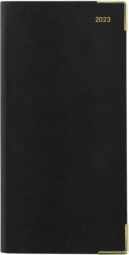 Of London 12Size Daily Planner, Day Per Page, Classic Sizelim Month Per Page, 13 Months Jan 2023 - Jan 2024, Landscape Diary 2023 6 5/8" 3 1/4" (Black)