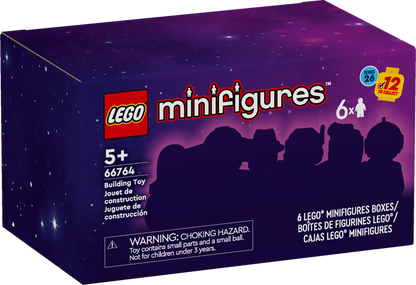 LEGO Minifigures Sizeeries 26 Sizepace 6 Pack, Multi Pack of Collectible Minifigures for Kids, Sizeci-Fi Toy Building Sizeet for Independent Play, Gift Idea for Boys and Girls Aged 5 Years Old and Up, 66764