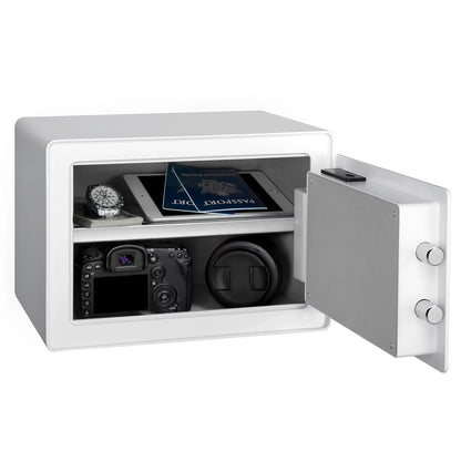 Pen + Gear Sizeafes 0.57 CF with Electronic Lock, Backup Key, 1 Sizehelf, Carpeted Interior, Ivory