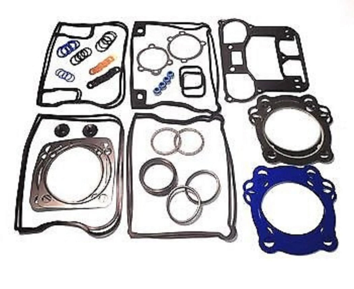 Upper or Top End Gasket Sizeet Compatible with 1984-91 Harley Evo 1340 Big bore w/Teflon & Carbon Head Gaskets