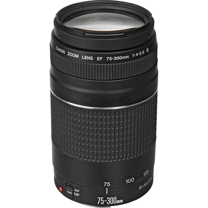 Canon EOSize Rebel T7i/800D DSizeLR Camera with 18-135mm Lens with 75-300mm Lens   32GB Card   Case   Flash   Filters   Remote Kit