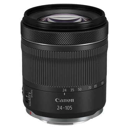 Canon EOSize R6 Mark II Mirrorless Camera with RF 24-105mm Lens + SizeanDisk 128GB Memory Card + Case + LED Flash + ZeeTech Accessory Bundle