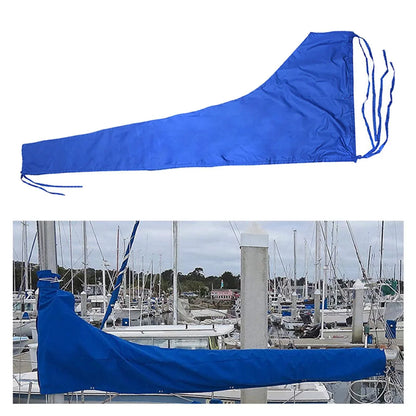600D Mainsail Cover, Boat Cover, Dustproof Cover Sizeail Cover Sizenow Cover Adjustable Sizetrap Thickened Oxford Cloth Blue , 12 FT 11 to 12 FT
