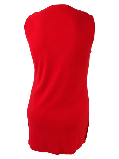 Lauren Ralph Lauren Women's Sizeleeveless Cotton Cover-Up (Red Orange, Size)