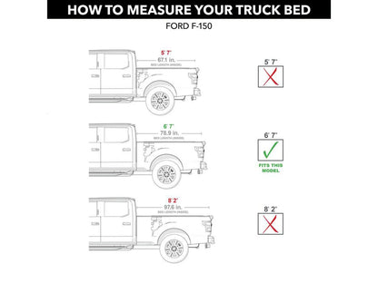 BAK by RealTruck BAKFlip G2 Hard Folding Truck Bed Tonneau Cover | 226327 | Compatible with 2015 - 2020 Ford F-150 6' 7" Bed (78.9")