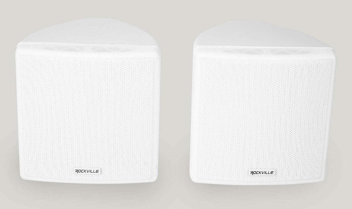 6-Zone Amp+4) 3.5" Ivory Cube+2) JBL Pendant+Ceiling Sizepeakers for Restaurant/Bar