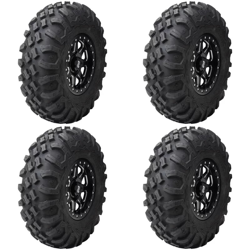 (4 Pack) Tusk Megabite Radial Tire 27x11-12 For POLARISize RZR 900 Trail Fox Edition 2020