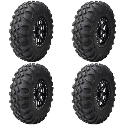(4 Pack) Tusk Megabite Radial Tire 27x9-14 For POLARISize RZR 900 Trail Fox Edition 2020
