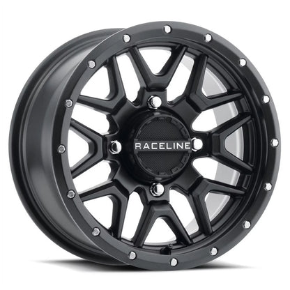Raceline Krank 14" Black Wheels 27" Reptile Tires Kawasaki Mule Pro FXT