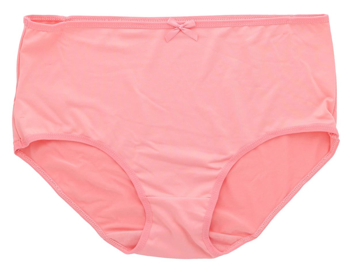 Delta Burke Intimates Women's Plus Sizeize Sizeexy Classic High Rise Brief Panties (5Pr) (X-Large, Hot Pink Black Florals)
