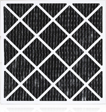 Filterbuy 20x24x1 MERV 8 Odor Eliminator Pleated HVAC AC Furnace Air Filters with Activated Carbon (12-Pack)