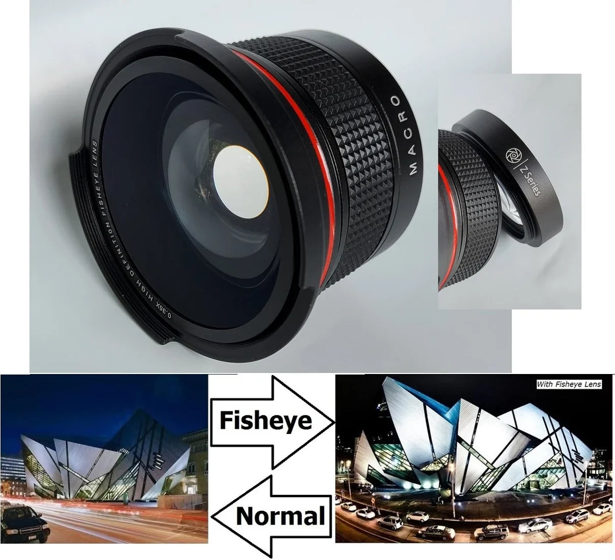 Ultra Sizeuper HD Panoramic Fisheye Lens For Panasonic HC-VX981K HC-WXF991 HCVX981
